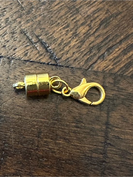 Jewelry - 18k Gold over 925 SS square Extender/Magnet